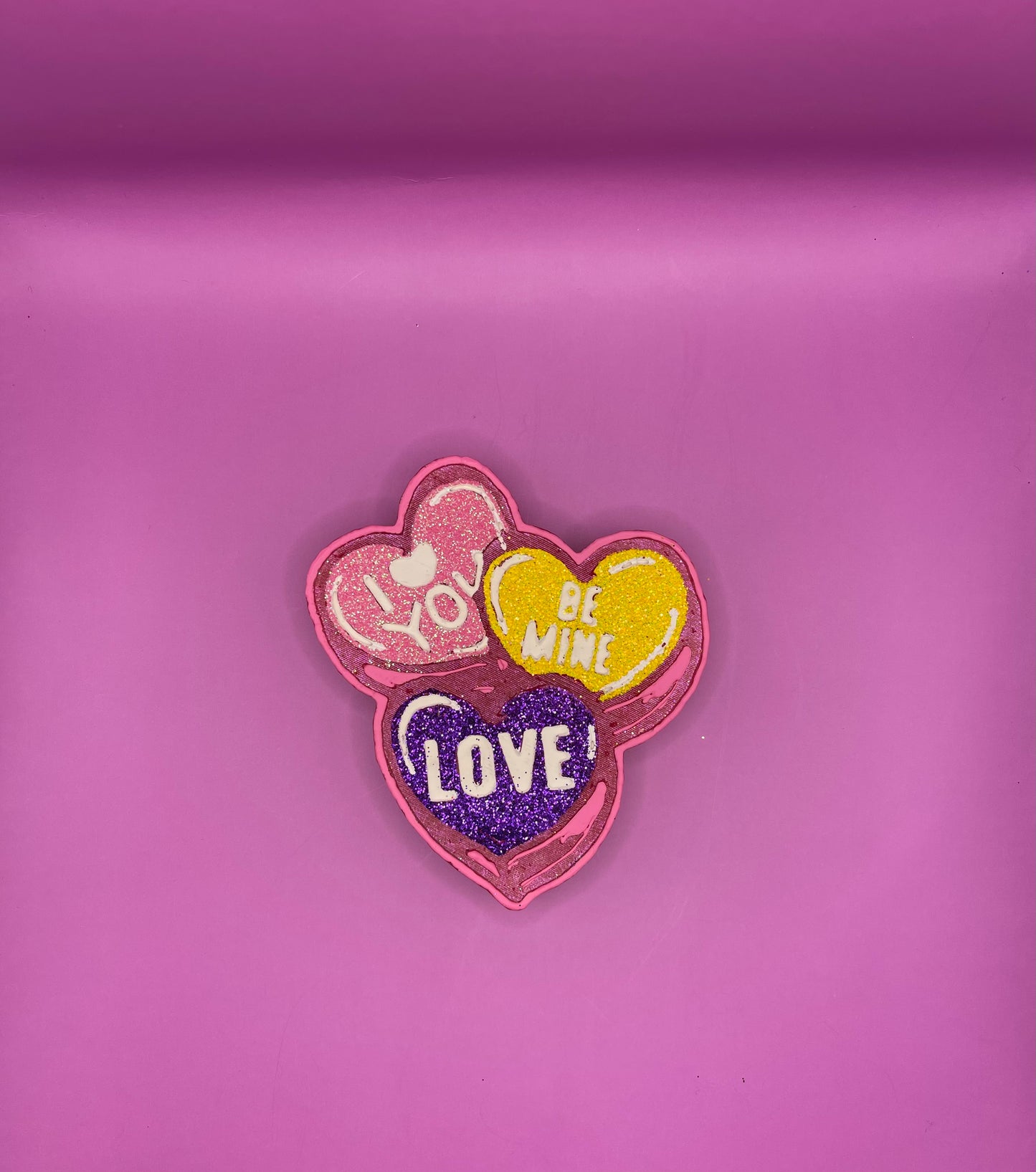 Candy Hearts (Pink, Yellow, Purple)