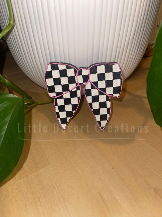 Floppy Checkered Bow