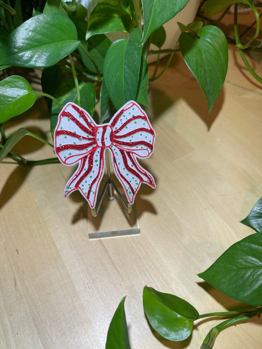 Christmas Snack Cake Bow Vents